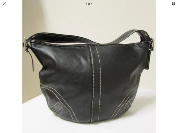 Gorgeous Vintage Wilsons Leather Black Shoulder H… - image 1