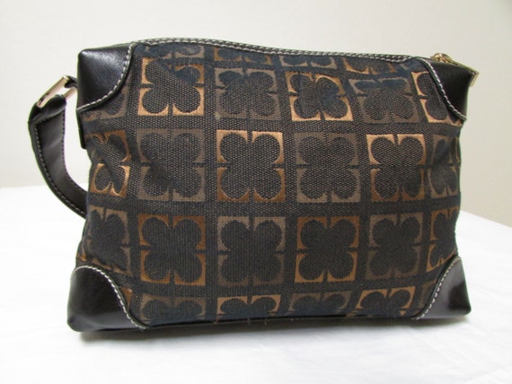 Vintage Liz Claiborne Black With Brown And Gold F… - image 3