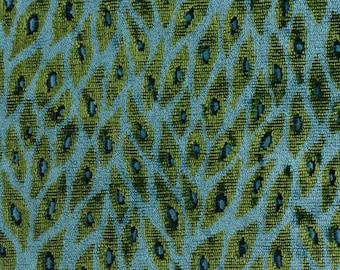 Peacock Velvet Upholstery Fabric By Yard