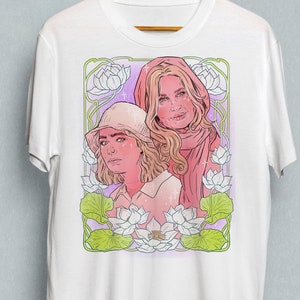 White Lotus - Tanya + Portia - Jennifer Coolidge - Artist Illustration - Unisex Tee Shirt