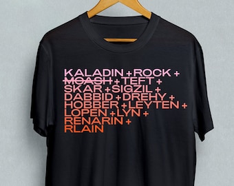 Bridge Four Members - Kaladin, Rock, Teft & Lopen... -  Stormlight Archive Unisex tee