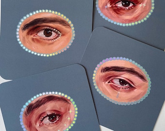 Set of 4 - Greta Van Fleet - Holographic 'Lover's Eyes' Set - Artist Prints