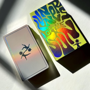 Runners of the Sun Oracle Deck - Version 2.0 - Tarot Oracle Deck with guidebook, holographic foil cards, for divination and introspection