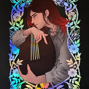 Kvothe - Name of the Wind- Patrick Rothfuss - Holographic foil Artist Print