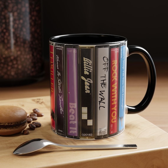 Michael Jackson Music Cassette Retro Collection Accent Mug