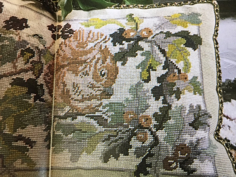 CUSHION SQUIRREL Needlepoint Pattern Only.