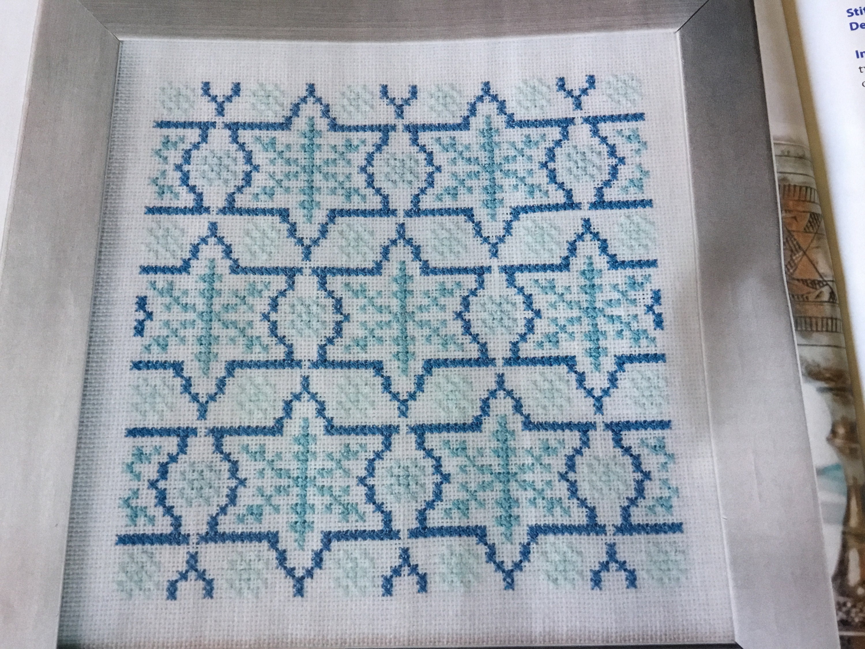 Star stitch cross david pattern chart graph ecrater