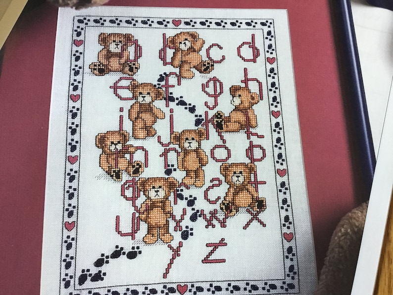 Cross Stitch Pattern Only TEDDY BEAR ALPHABET