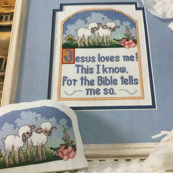 Jesus Loves Me Cross Stitch Pattern Etsy
