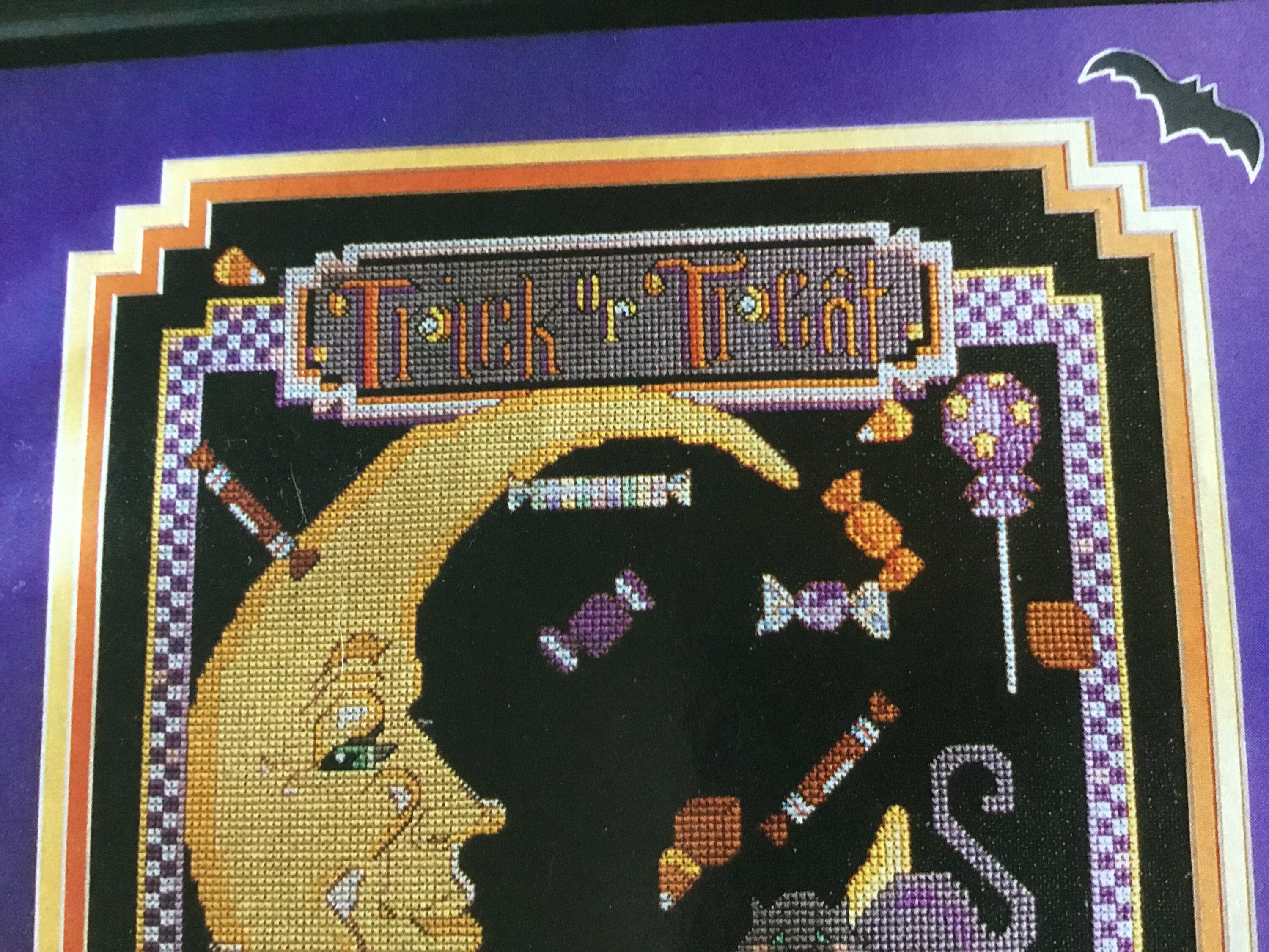 TRICK or TREAT MOON Cross Stitch Pattern Only Etsy
