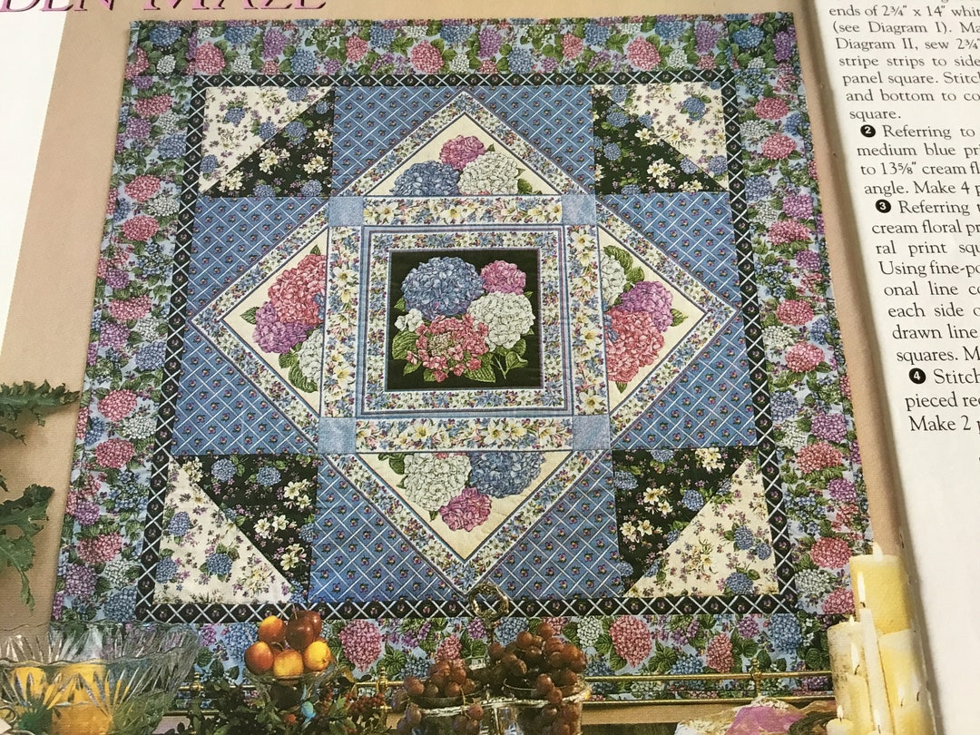 GARDEN MAZE Quilt Pattern Only Etsy