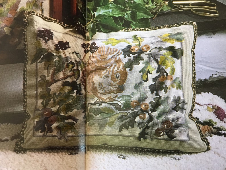 CUSHION SQUIRREL Needlepoint Pattern Only.