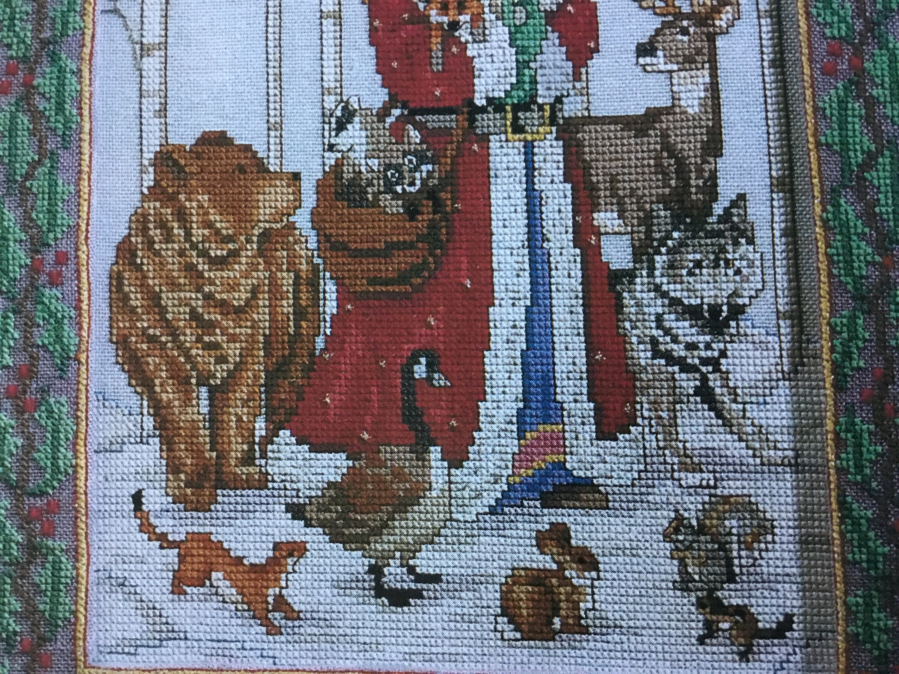FOREST SANTA Cross Stitch Pattern Only | Etsy