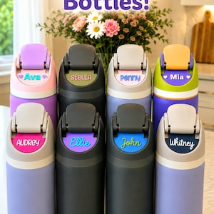Custom Owala Water Bottle Name Plate Personalized