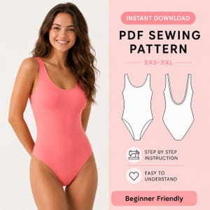 Mönster för bodysuit | Mönster för kropp | Mönster för linne | Mönster för kvinnor | Mönster för halterneck-body utan rygg