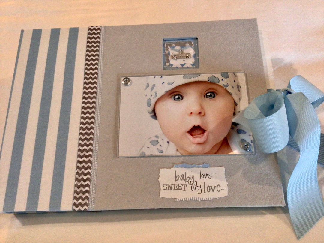 BABY BOY BOOK, Personalized Baby Memory Book, it's a Boy, 05 Yrs, Custom Handmade Record Book
