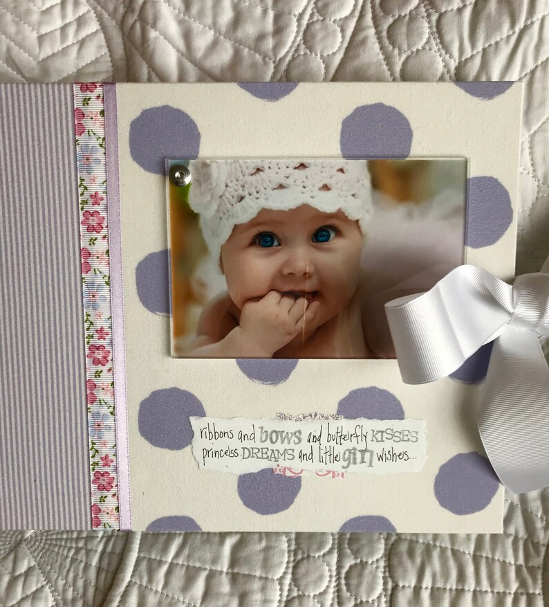 Custom BABY Girl Memory BOOK Years 05 Memory Book Baby Etsy