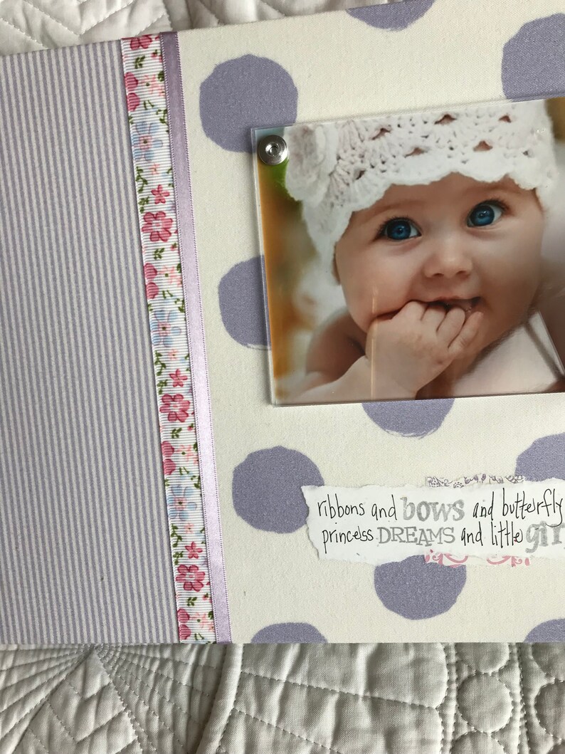 Custom BABY Girl Memory BOOK Years 05 Memory Book Baby Etsy