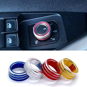 VW Mirror Adjustment Knob Cover Trim for Polo Golf MK4 MK5 MK6 MK7 MK8 Seat Ibiza GTI Interior Decor Button Cap