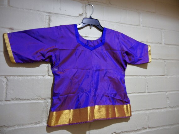 violet pattu pavadai