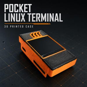 FingerBox Ready-to-Run Mini Linux Computer, 2GB Optimized Handheld Cyberdeck, Complete System with Custom 3D Printed Case