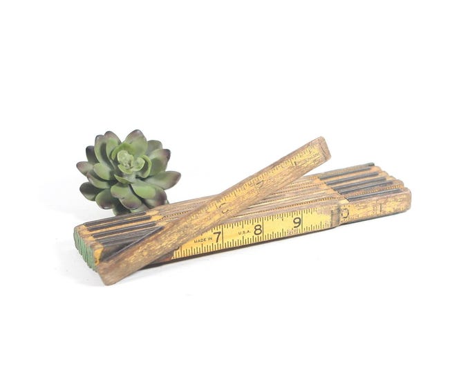 Vintage Folding Extension Ruler | Wood Stanley Carpenter Ruler | 6 Foot ...