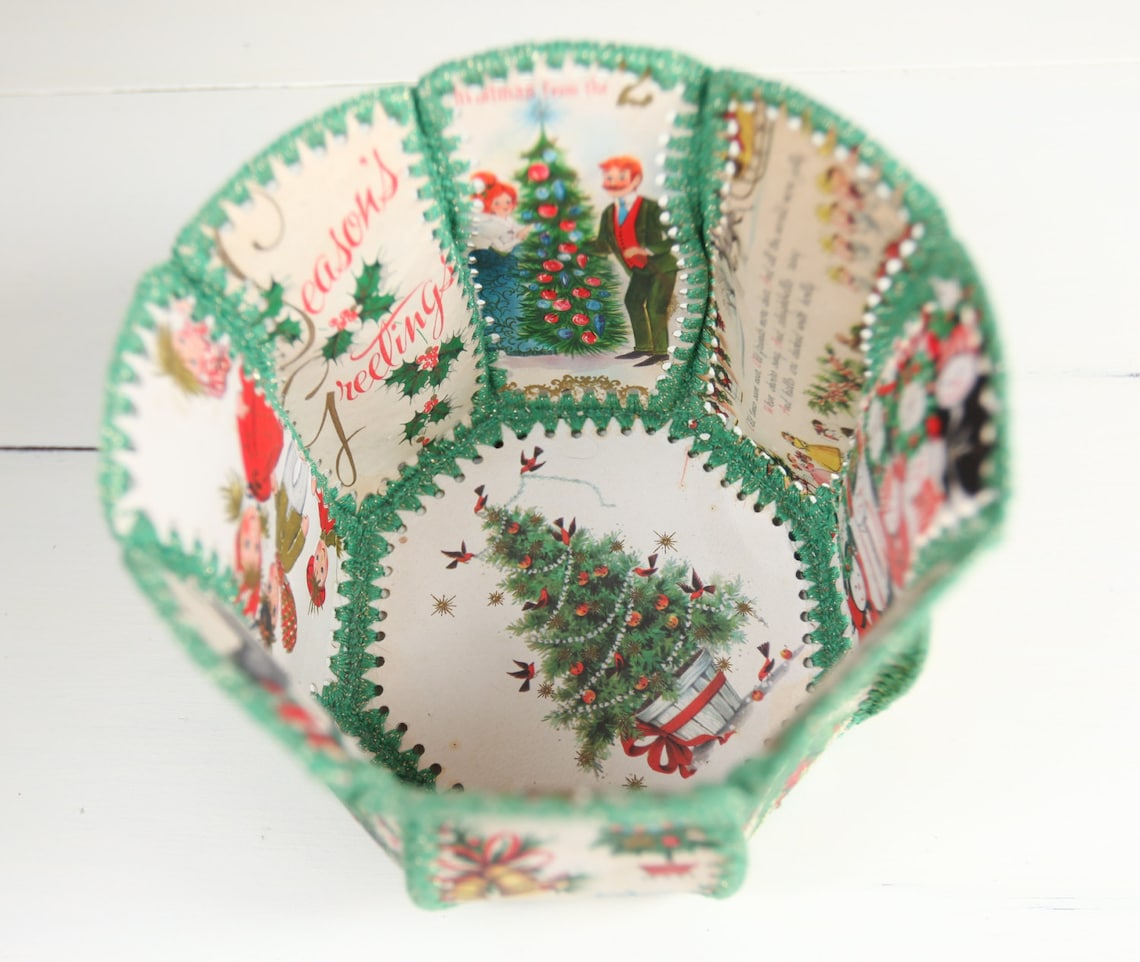 Christmas Card Basket 