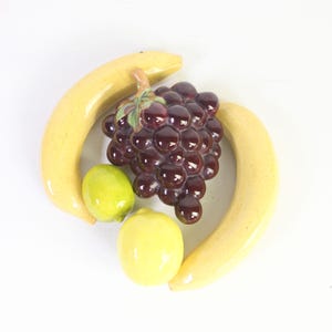 Vintage Ceramic Fruit | Handpainted Atlantic Mold Decorative Fruit