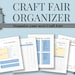 Craft Fair Organizer Planner Tracker Checklist | Journal Yearly ...