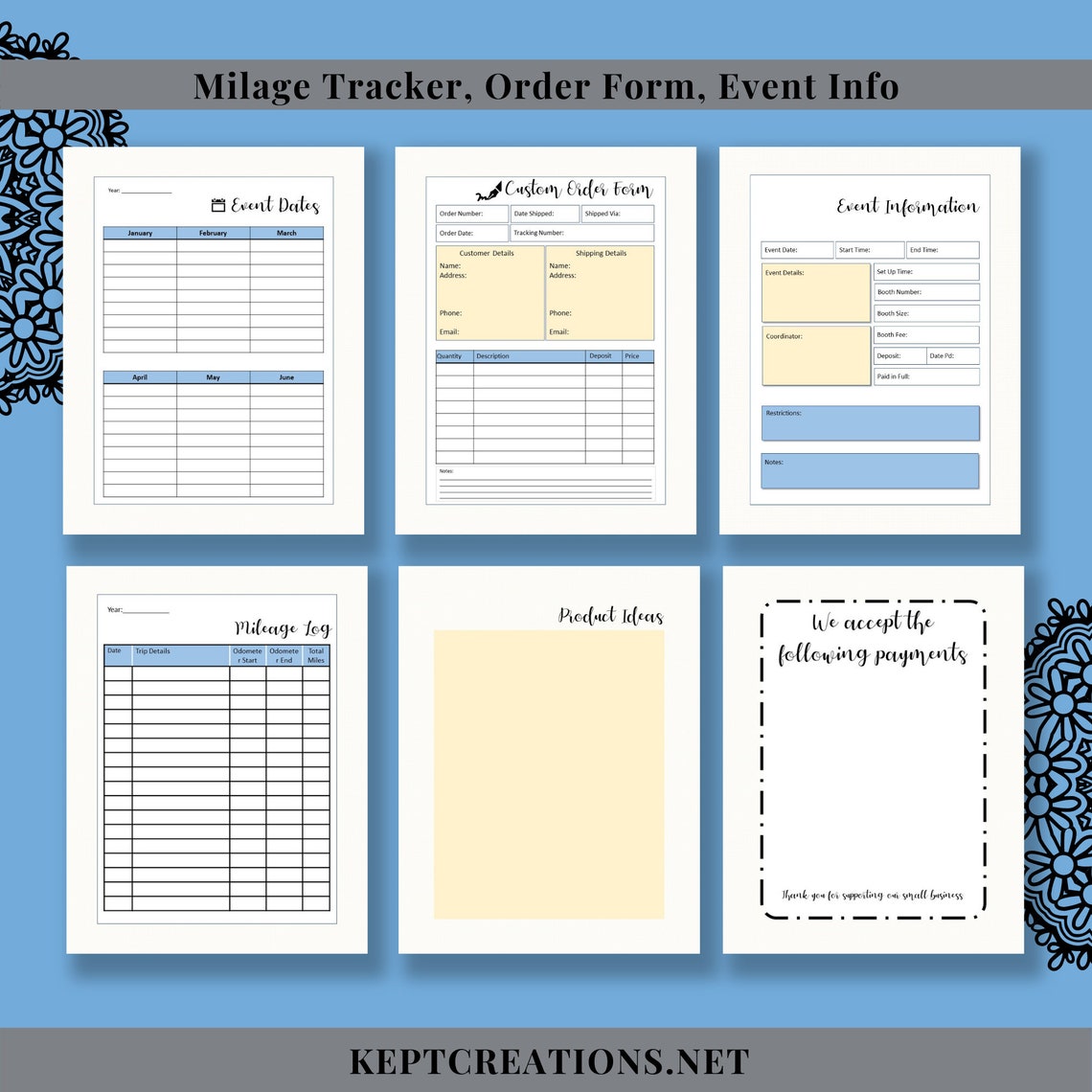 Craft Fair Organizer Planner Tracker Checklist | Journal Yearly ...