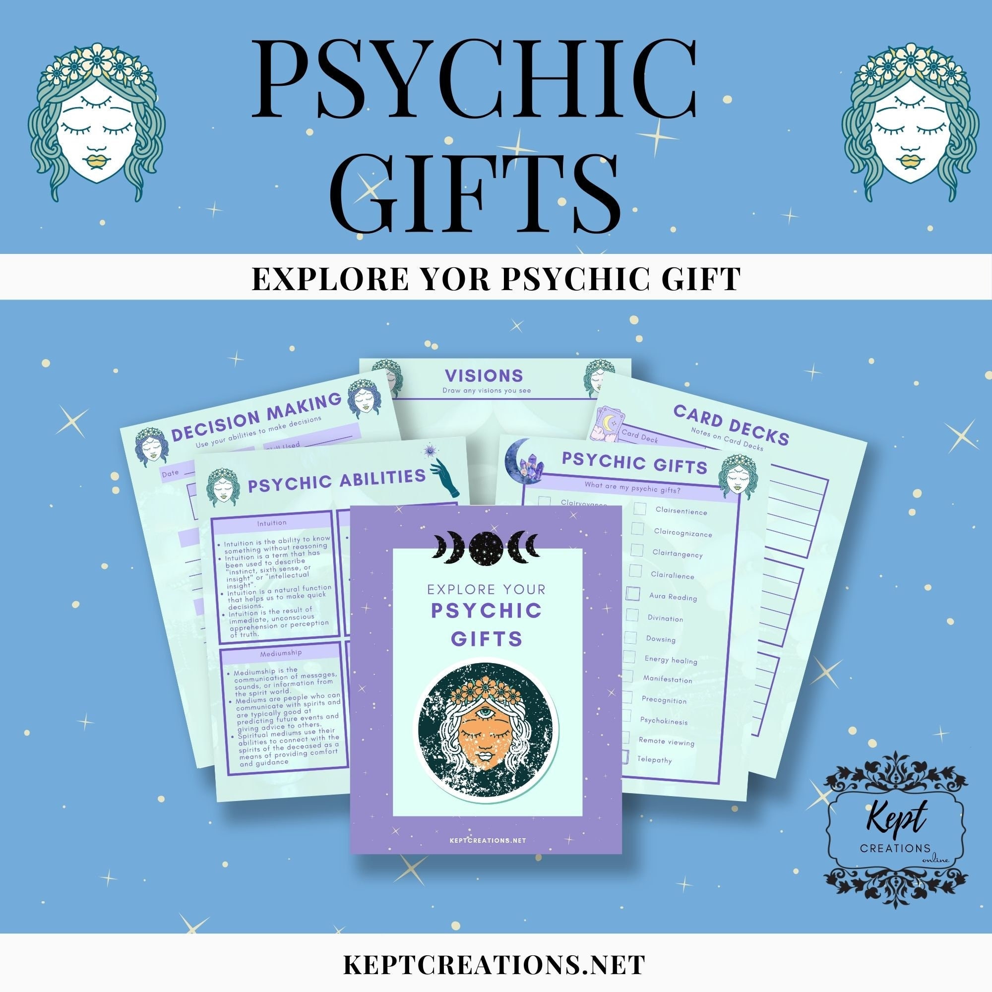 Exploring Your Psychic Gifts | Daily Weekly Monthly Tracker