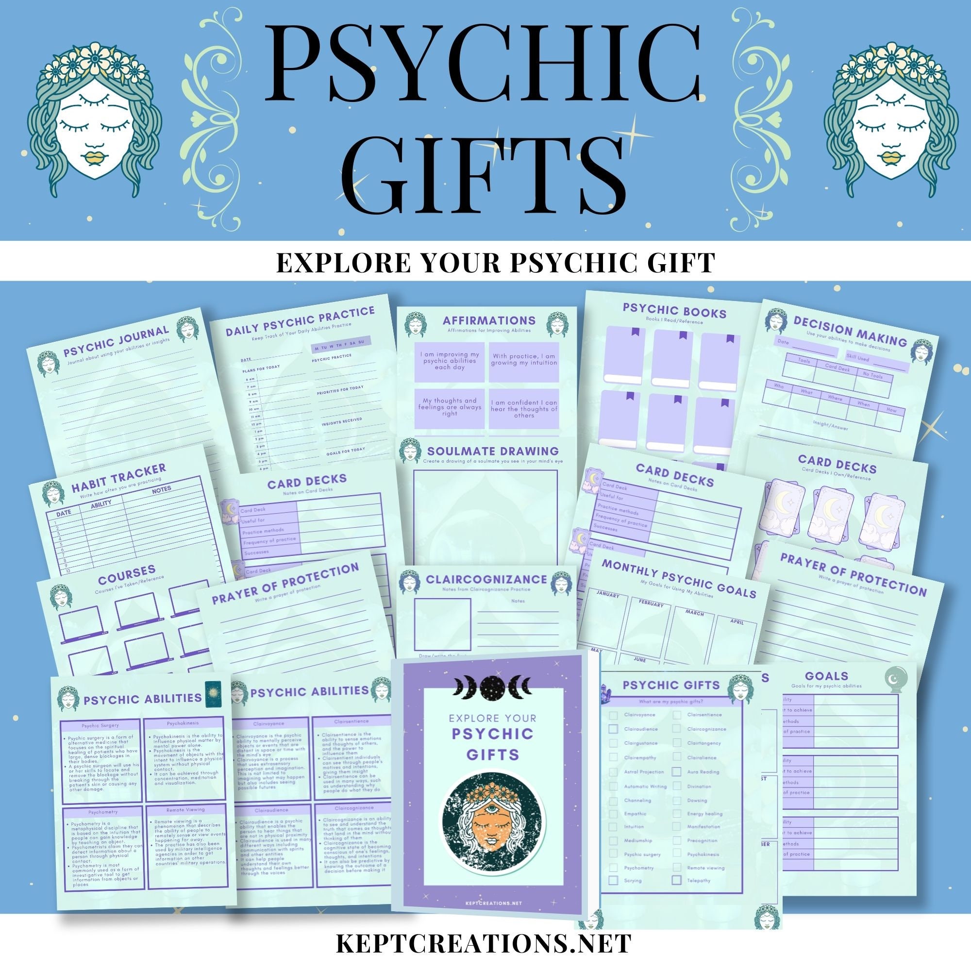 Exploring Your Psychic Gifts | Daily Weekly Monthly Tracker