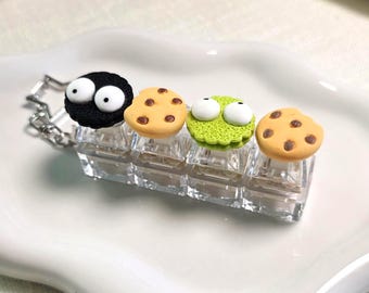 Cookie Fidget Clicker Keychain | Handmade Bag Charm