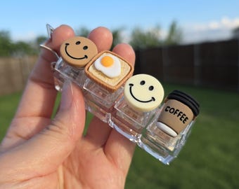 Coffee Fidget Clicker Keychain | Handmade Bag Charm