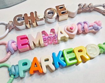Personalized Name Keychain | Custom Backpack Charm | Bag Tag Gift
