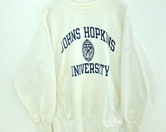 Vintage 90-tals Johns Hopkins University Blue Jays tröja, Johns Hopkins skjorta, Johns Hopkins rund hals, Johns Hopkins fanskjorta, present till henne