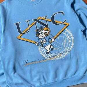 Vintage University of North Carolina Tar Hee-tröja, North Carolina-skjorta, Carolina Tar Heels-tröja, North Carolina-fantröja bild 2