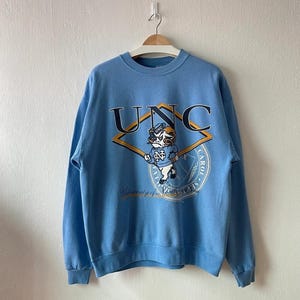 Vintage University of North Carolina Tar Hee-tröja, North Carolina-skjorta, Carolina Tar Heels-tröja, North Carolina-fantröja bild 1