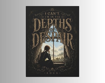Anne of Green Gables Canvas Print | Depths of Despair Funny Literary Art | LM Montgomery Gift | Book Lover Wall Art | Bookish Home Decor