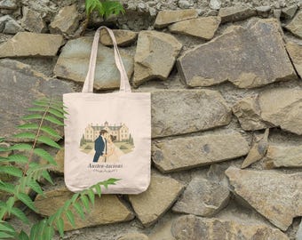 Austen-tatious Tote Bag | Pride and Prejudice Canvas Bag | Darcy and Elizabeth Gift | Jane Austen Gift | Book Lover Bag | Literary Tote