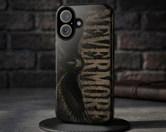 Edgar Allan Poe Phone Case | Nevermore Raven Gothic Case | Dark Academia Phone Cover