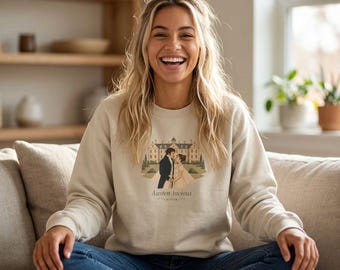 Jane Austen Sweatshirt | Pride and Prejudice Jumper | Literary Gift for Her | Bookish Sweatshirt | Reader Gift