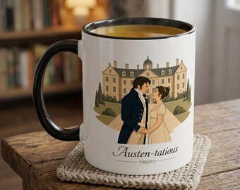 Pride and Prejudice Mug | Jane Austen Gift | Book Lover Coffee Mug | Literary Mug | Gift for Her | Bookish Gift | Classic Literature