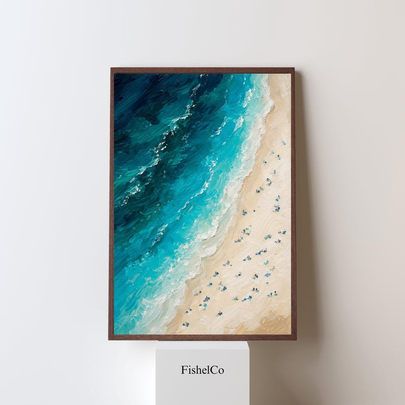 Coastal Wall Art | Beach Print | Ocean Decor | Digital Download - Etsy - Coastal Standing Art