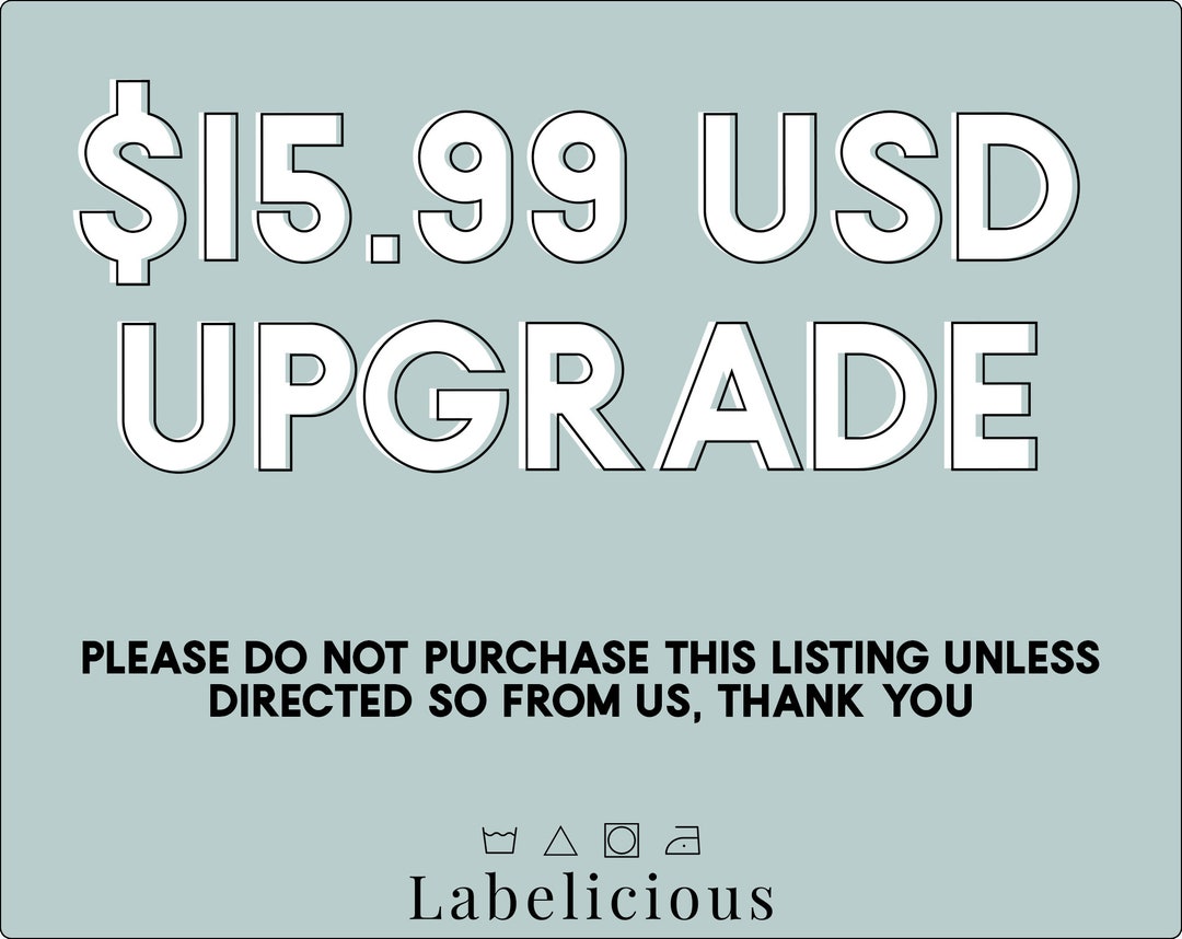 UPGRADE 15.99 Usd - Etsy UK