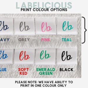 Satin Custom Brand Label Satin Fold Over Scrunchie Label for Brand Logo Label Custom Label for Small Business Sew In Brand Label Fabric image 4