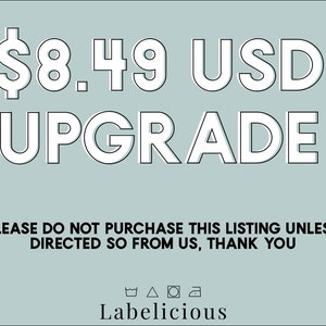 UPGRADE 8.49 usd Quebec and Ontario residents ONLY