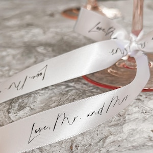 Gepersonaliseerd satijnen lint Cadeauverpakking Verjaardag Aangepast satijnen lint Lint huisstijl