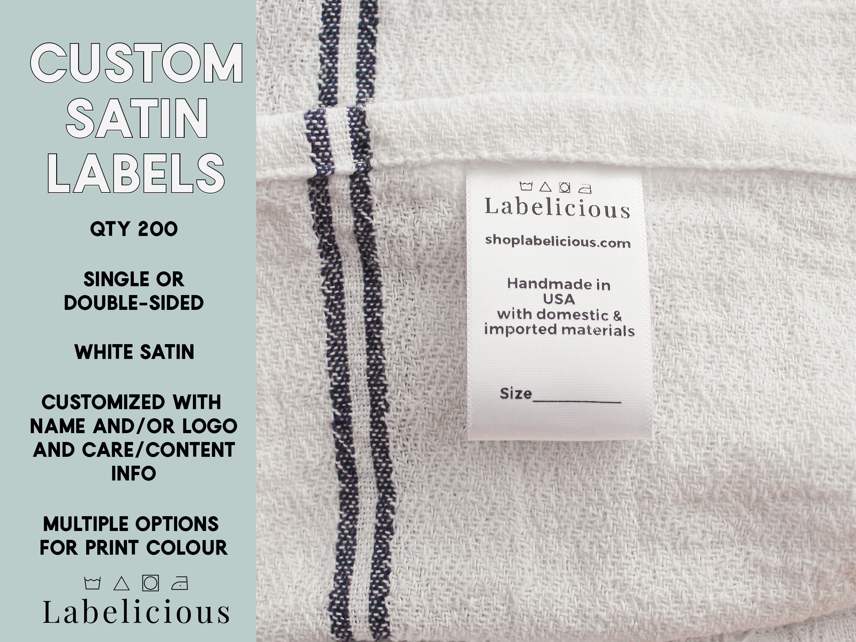 Page `3` - Customer reviews of `Personalized Satin Sewing Labels`.