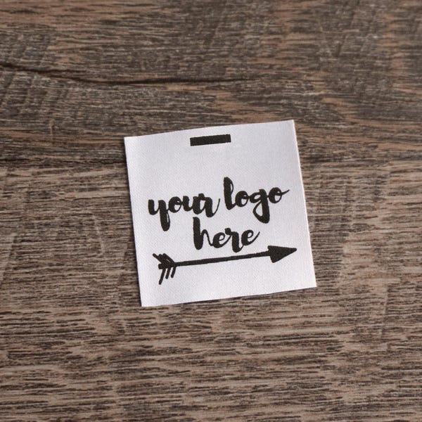 Custom satin label - Custom Garment label - Printed clothing labels - Custom brand label - Logo Label - Clothing labels- Personalized labels